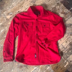 Men's Red CPO Shirt